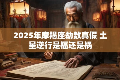 2025年摩羯座劫数真假 土星逆行是福还是祸