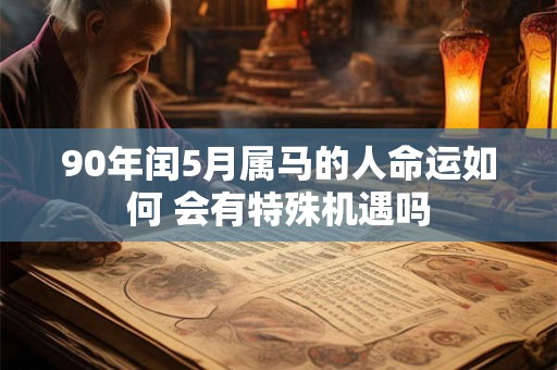 90年闰5月属马的人命运如何 会有特殊机遇吗