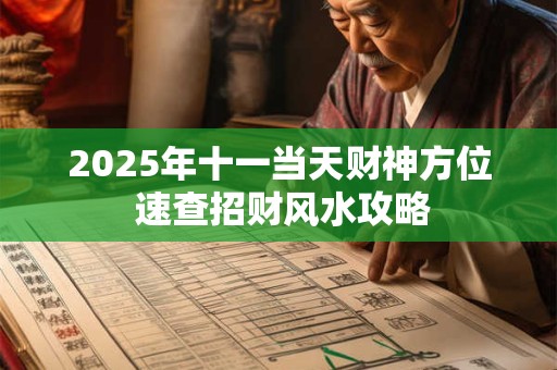 2025年十一当天财神方位 速查招财风水攻略