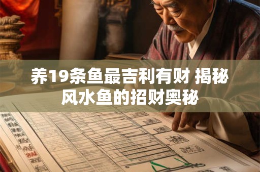 养19条鱼最吉利有财 揭秘风水鱼的招财奥秘