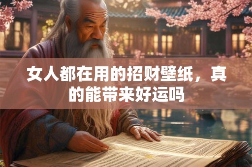 女人都在用的招财壁纸，真的能带来好运吗