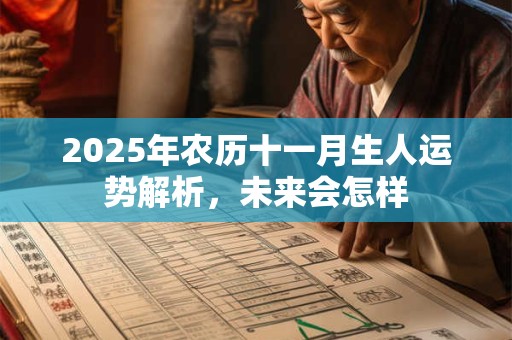 2025年农历十一月生人运势解析，未来会怎样