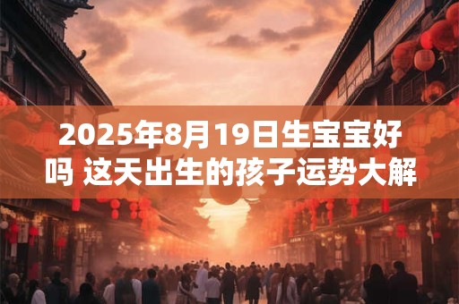 2025年8月19日生宝宝好吗 这天出生的孩子运势大解析