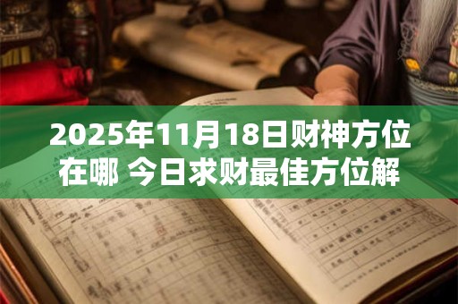 2025年11月18日财神方位在哪 今日求财最佳方位解析