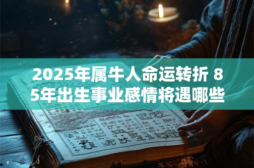 2025年属牛人命运转折 85年出生事业感情将遇哪些挑战