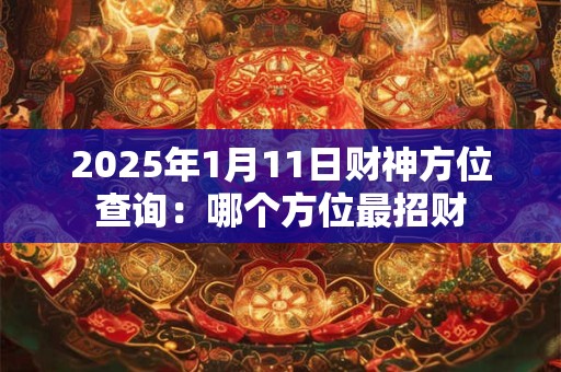 2025年1月11日财神方位查询：哪个方位最招财