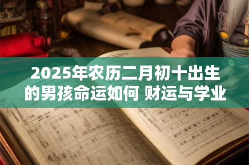 2025年农历二月初十出生的男孩命运如何 财运与学业能否双丰收