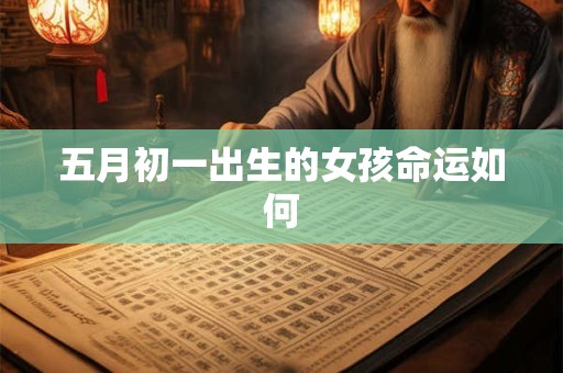 五月初一出生的女孩命运如何
