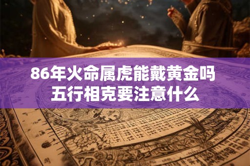 86年火命属虎能戴黄金吗 五行相克要注意什么