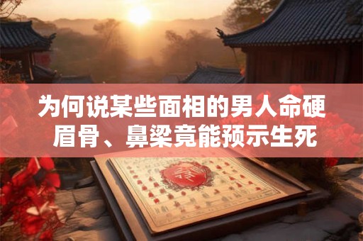 为何说某些面相的男人命硬 眉骨、鼻梁竟能预示生死劫数
