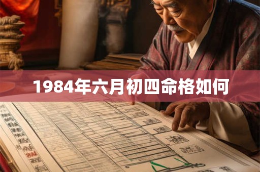1984年六月初四命格如何