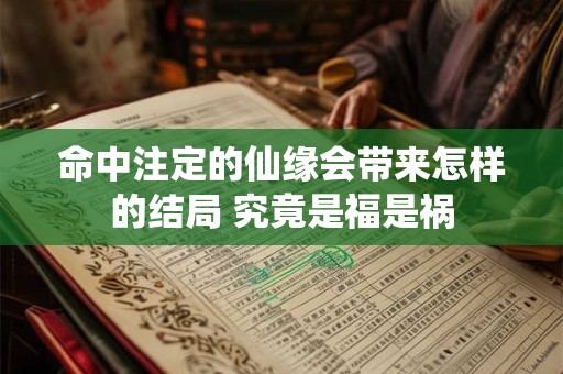 命中注定的仙缘会带来怎样的结局 究竟是福是祸