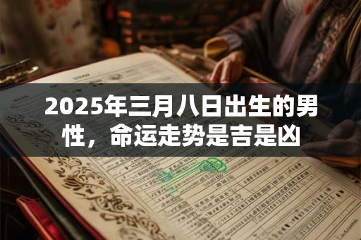 2025年三月八日出生的男性，命运走势是吉是凶