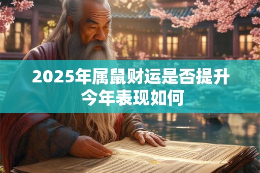 详细阅读:2025年属鼠财运是否提升 今年表现如何 2025年属鼠财运是否提升 今年表现如何