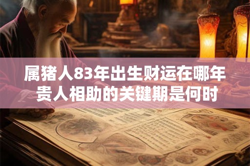 属猪人83年出生财运在哪年 贵人相助的关键期是何时