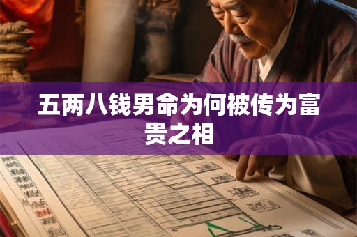 五两八钱男命为何被传为富贵之相