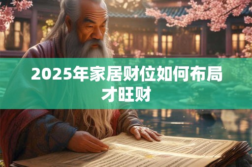 2025年家居财位如何布局才旺财