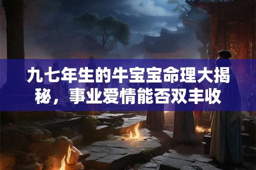 九七年生的牛宝宝命理大揭秘，事业爱情能否双丰收