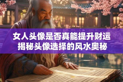 女人头像是否真能提升财运 揭秘头像选择的风水奥秘