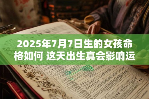 2025年7月7日生的女孩命格如何 这天出生真会影响运势吗