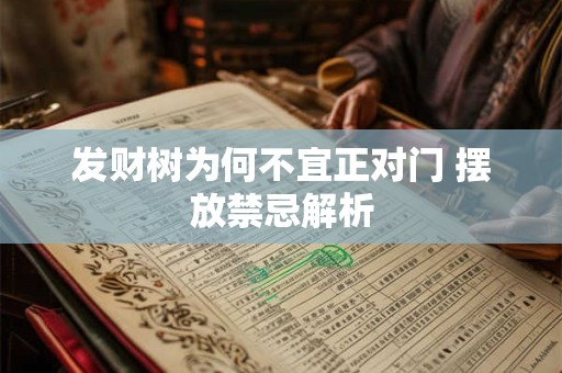 发财树为何不宜正对门 摆放禁忌解析