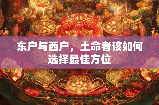 东户与西户，土命者该如何选择最佳方位