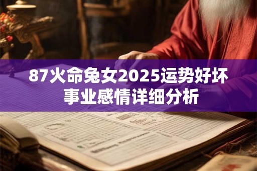 87火命兔女2025运势好坏 事业感情详细分析
