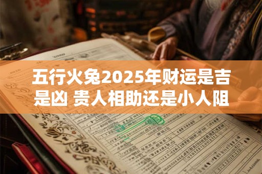 五行火兔2025年财运是吉是凶 贵人相助还是小人阻碍