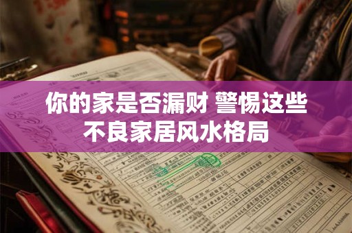 你的家是否漏财 警惕这些不良家居风水格局