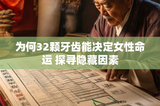 为何32颗牙齿能决定女性命运 探寻隐藏因素