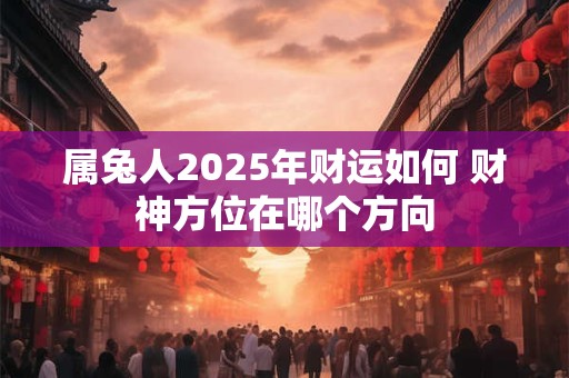 属兔人2025年财运如何 财神方位在哪个方向