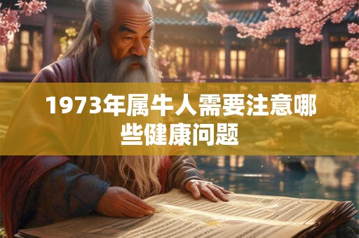 1973年属牛人需要注意哪些健康问题