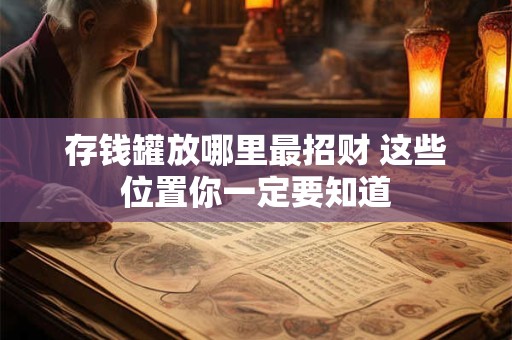 存钱罐放哪里最招财 这些位置你一定要知道