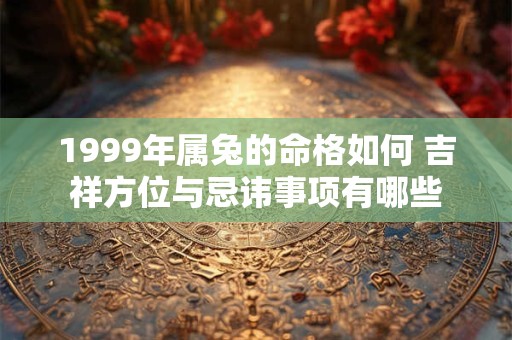 1999年属兔的命格如何 吉祥方位与忌讳事项有哪些