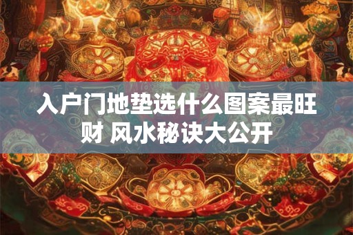 入户门地垫选什么图案最旺财 风水秘诀大公开