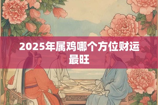 2025年属鸡哪个方位财运最旺