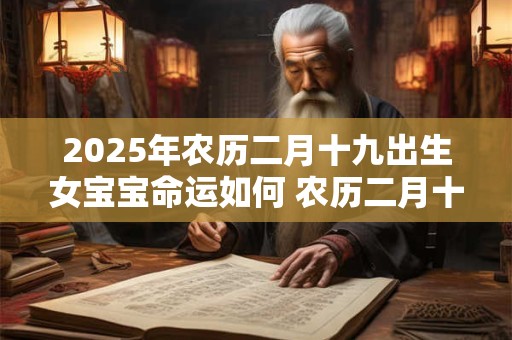 2025年农历二月十九出生女宝宝命运如何 农历二月十九生辰八字详解 2025年农历二月十九出生女宝宝命运如何 农历二月十九生辰八字详解
