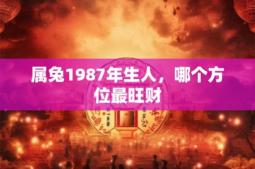 属兔1987年生人，哪个方位最旺财