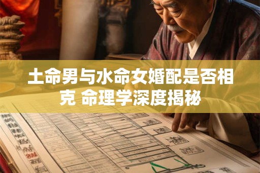 土命男与水命女婚配是否相克 命理学深度揭秘