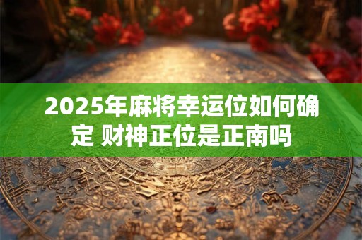 2025年麻将幸运位如何确定 财神正位是正南吗