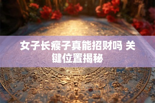 女子长瘊子真能招财吗 关键位置揭秘