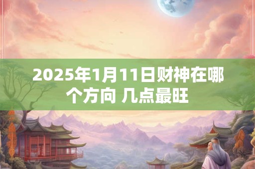 2025年1月11日财神在哪个方向 几点最旺