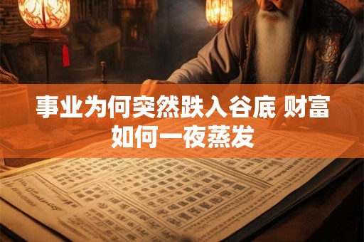 事业为何突然跌入谷底 财富如何一夜蒸发