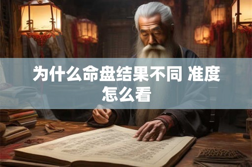 为什么命盘结果不同 准度怎么看