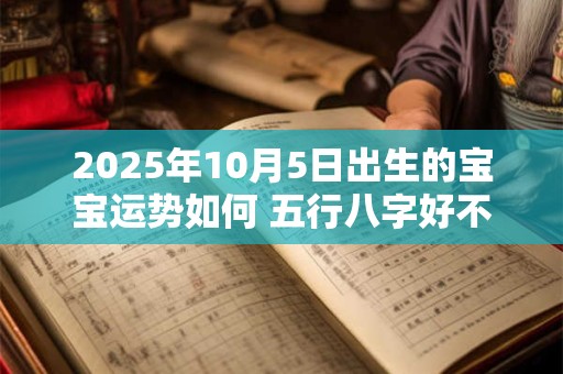 2025年10月5日出生的宝宝运势如何 五行八字好不好