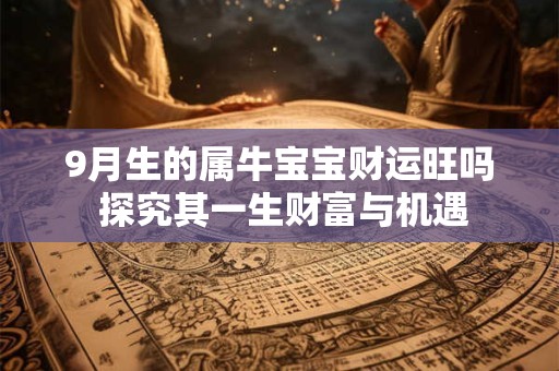 9月生的属牛宝宝财运旺吗 探究其一生财富与机遇