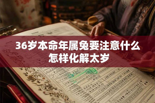 36岁本命年属兔要注意什么 怎样化解太岁