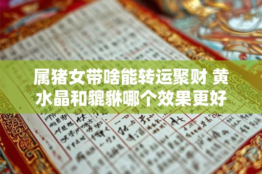 属猪女带啥能转运聚财 黄水晶和貔貅哪个效果更好