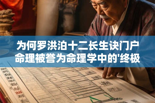 为何罗洪泊十二长生诀门户命理被誉为命理学中的'终极密钥'