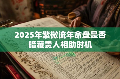 2025年紫微流年命盘是否暗藏贵人相助时机